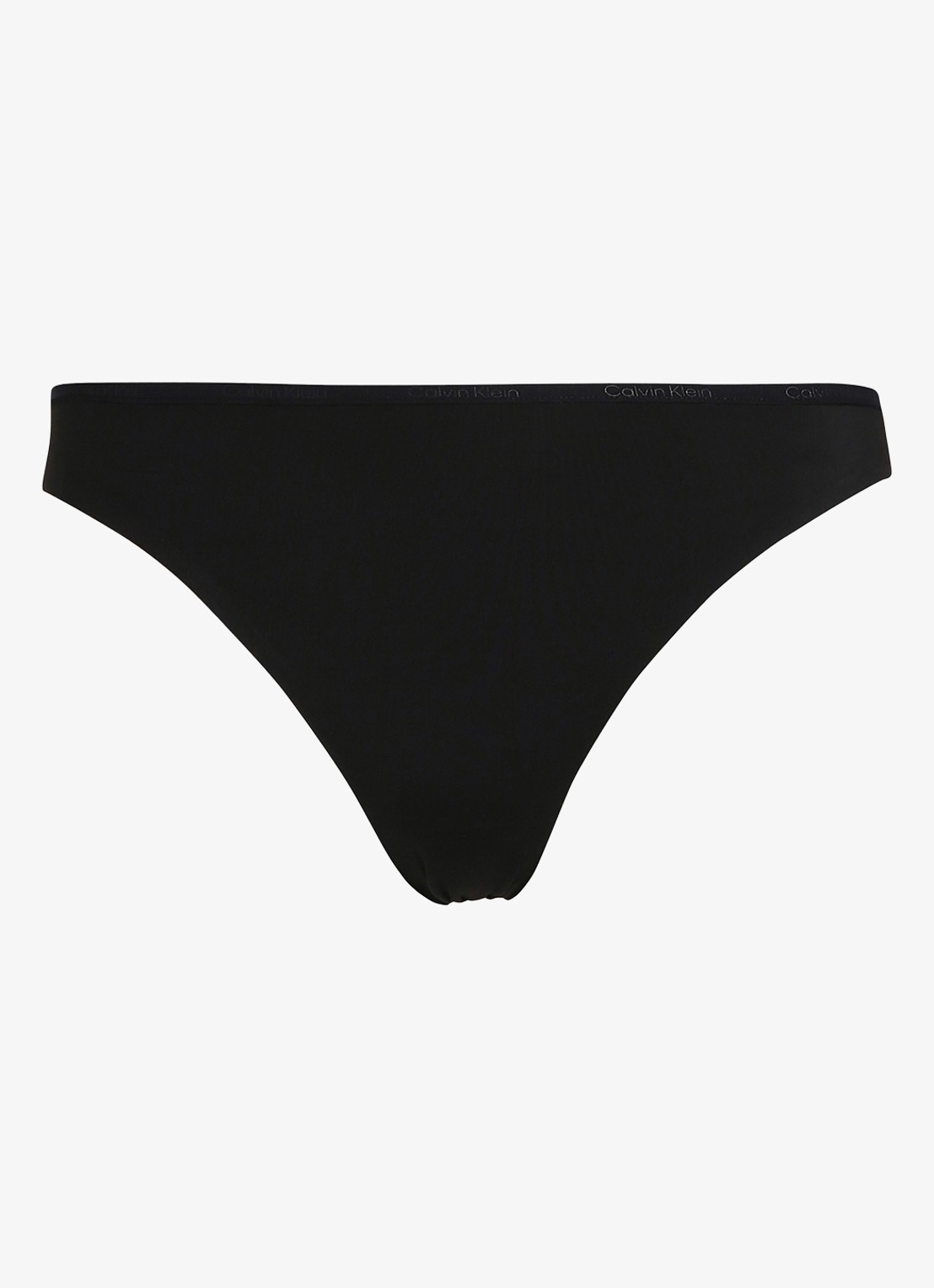 Calvin Klein Perfectly fit slip met logoband - voorkant 2 zwart