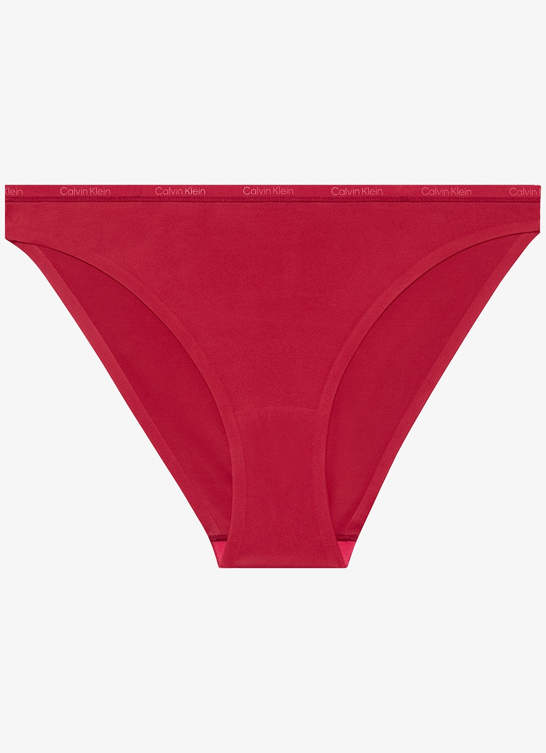 Calvin Klein Perfectly fit slip met logoband - voorkant rood