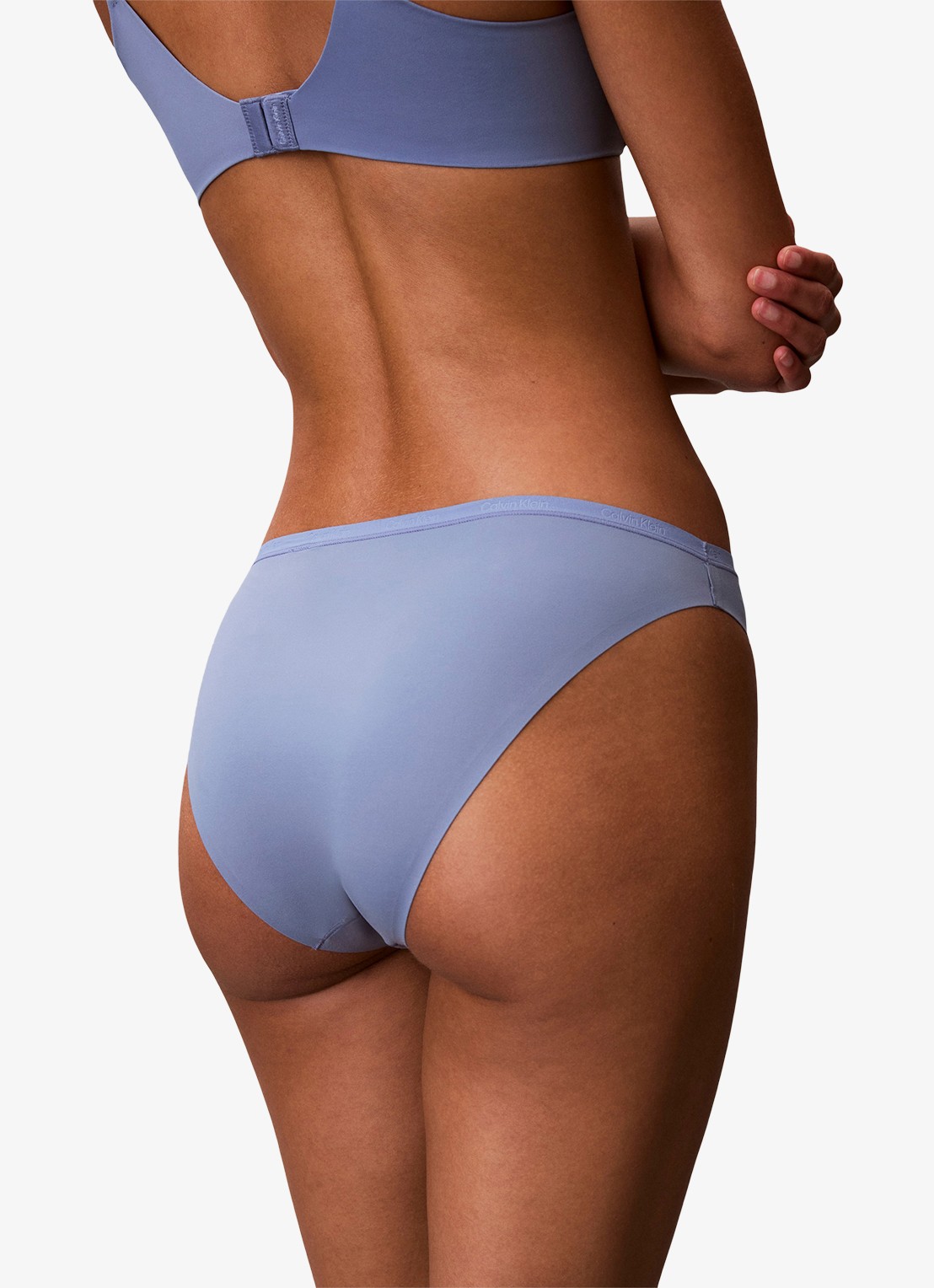 Calvin Klein Perfectly fit slip met logoband - detail 5 blauw