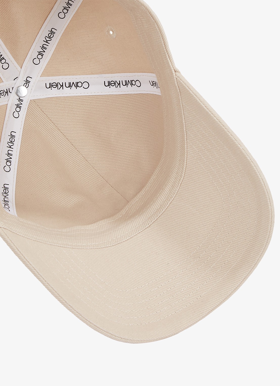 Calvin Klein Pet met logoborduring - detail beige