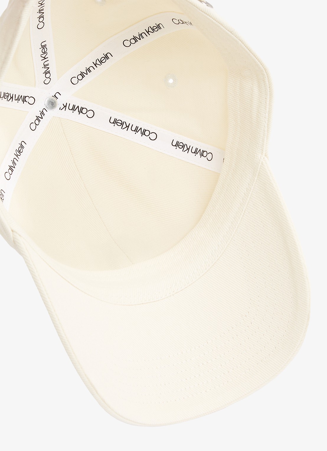Calvin Klein Pet met logoborduring - detail 3 gebroken wit