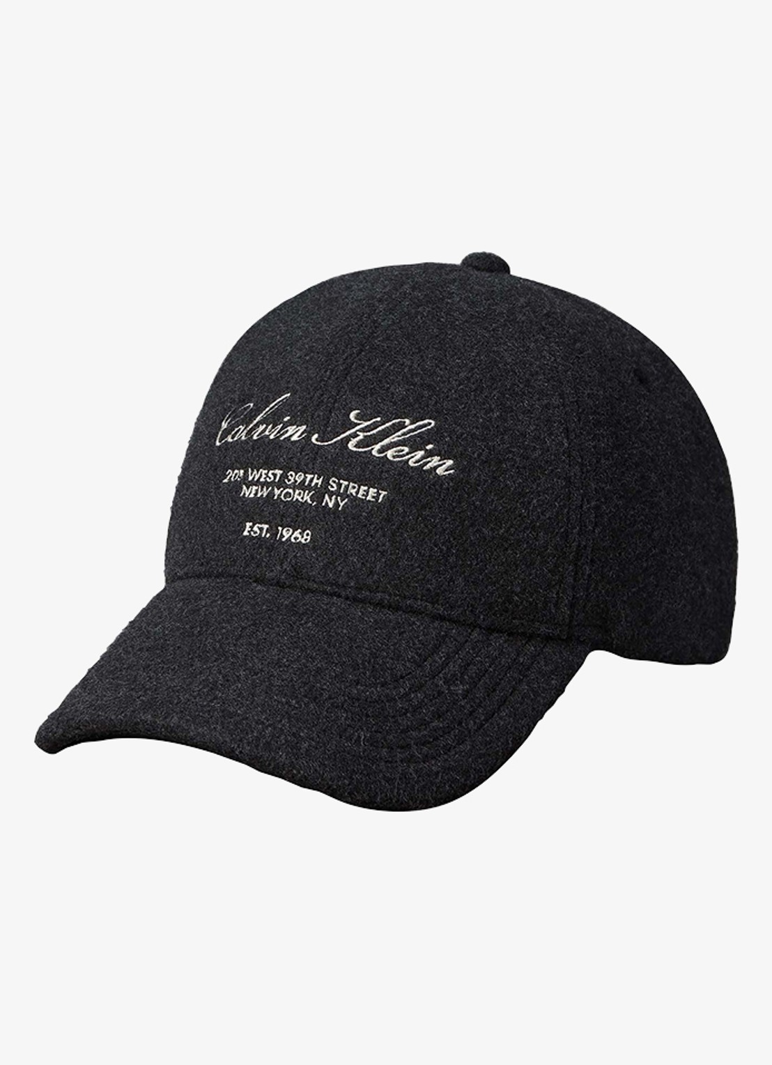 Calvin Klein Pet met logoborduring - voorkant zwart