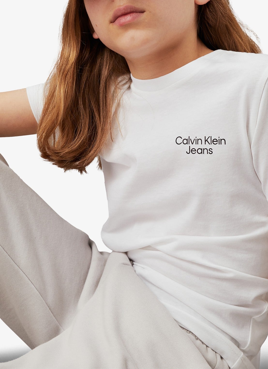 Calvin Klein Pet met logoborduring - voorkant 2 zwart