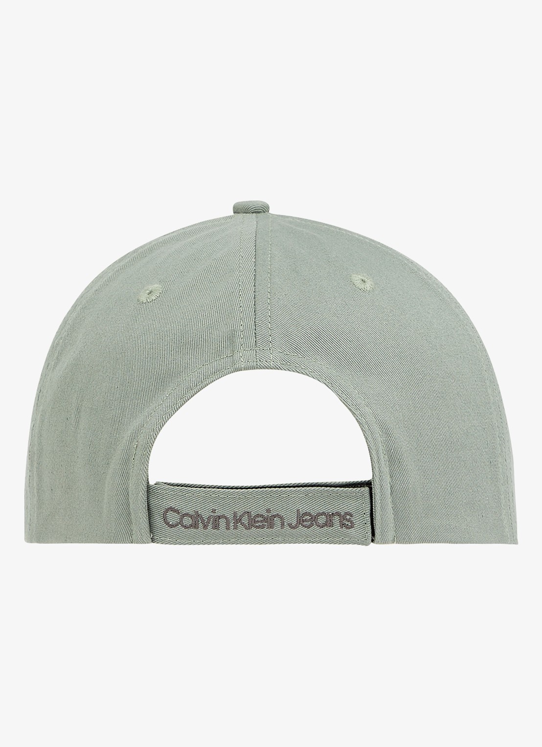 Calvin Klein Pet met logoborduring - achterkant 2 olijfgroen