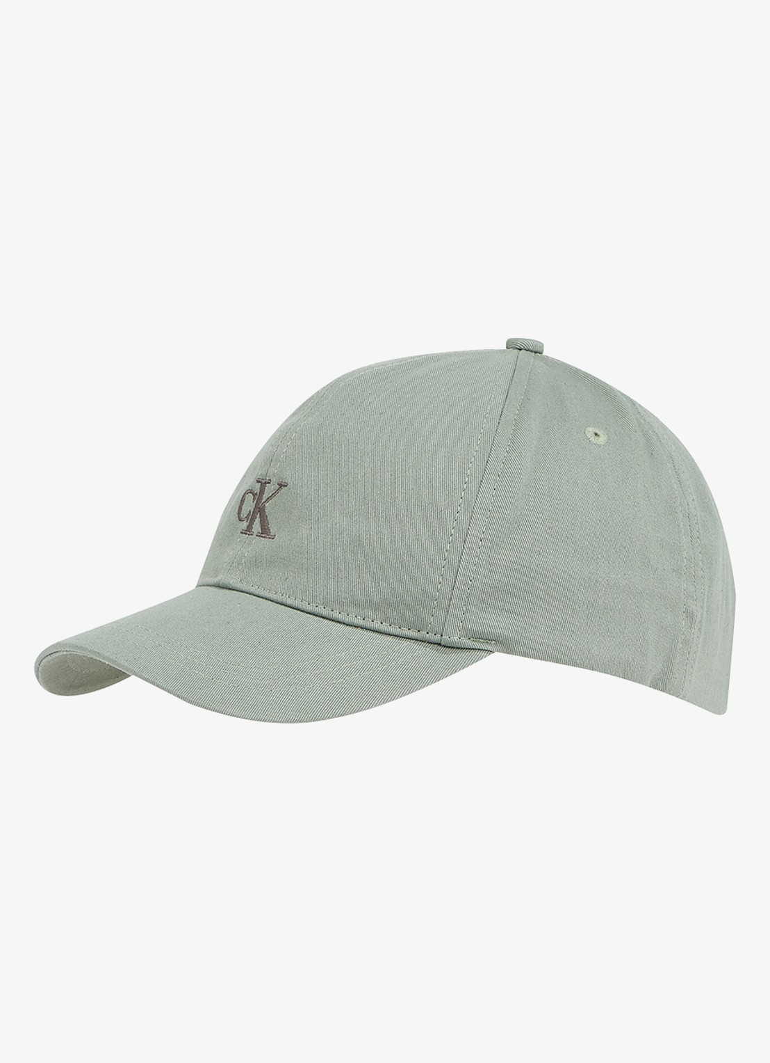 Calvin Klein Pet met logoborduring - voorkant olijfgroen