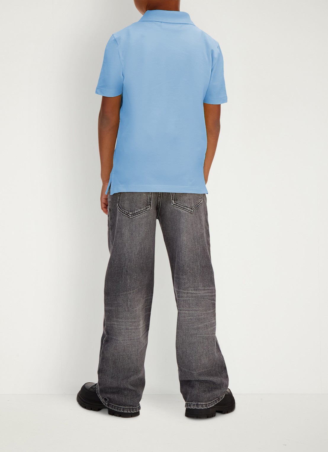 Calvin Klein Polo met logoborduring - achterkant 3 roze