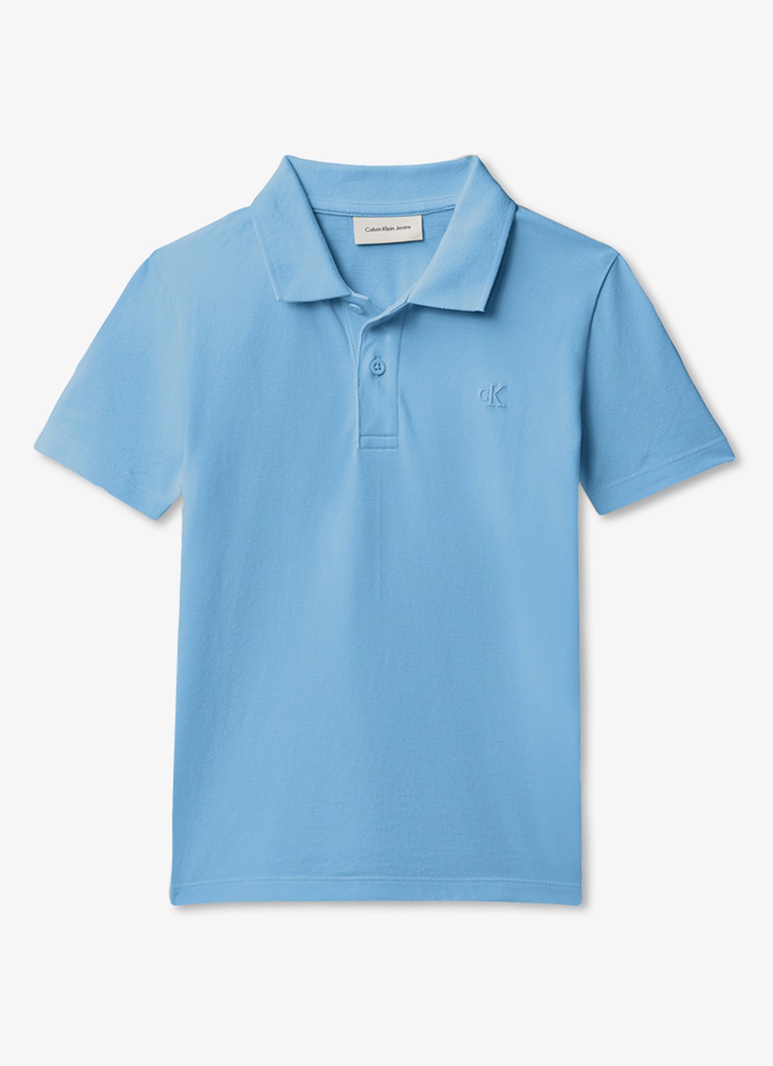 Calvin Klein Polo met logoborduring - voorkant 4 roze