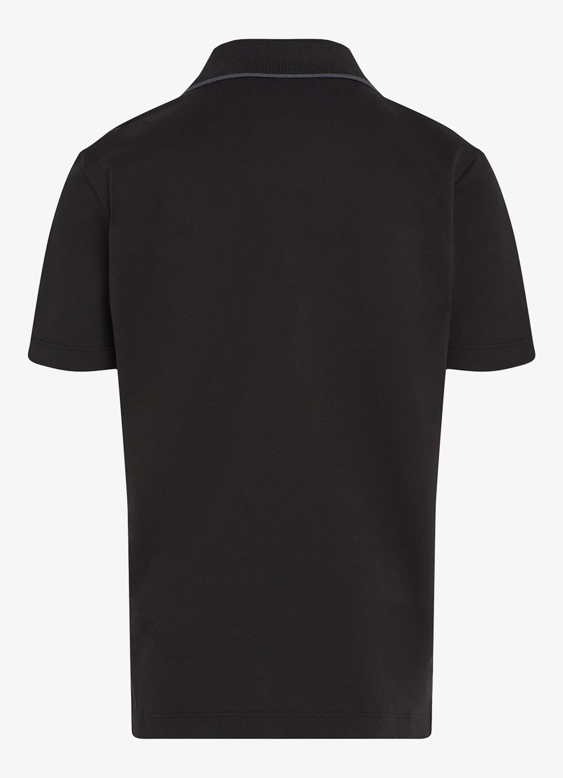 Calvin Klein Polo met logoprint - detail zwart