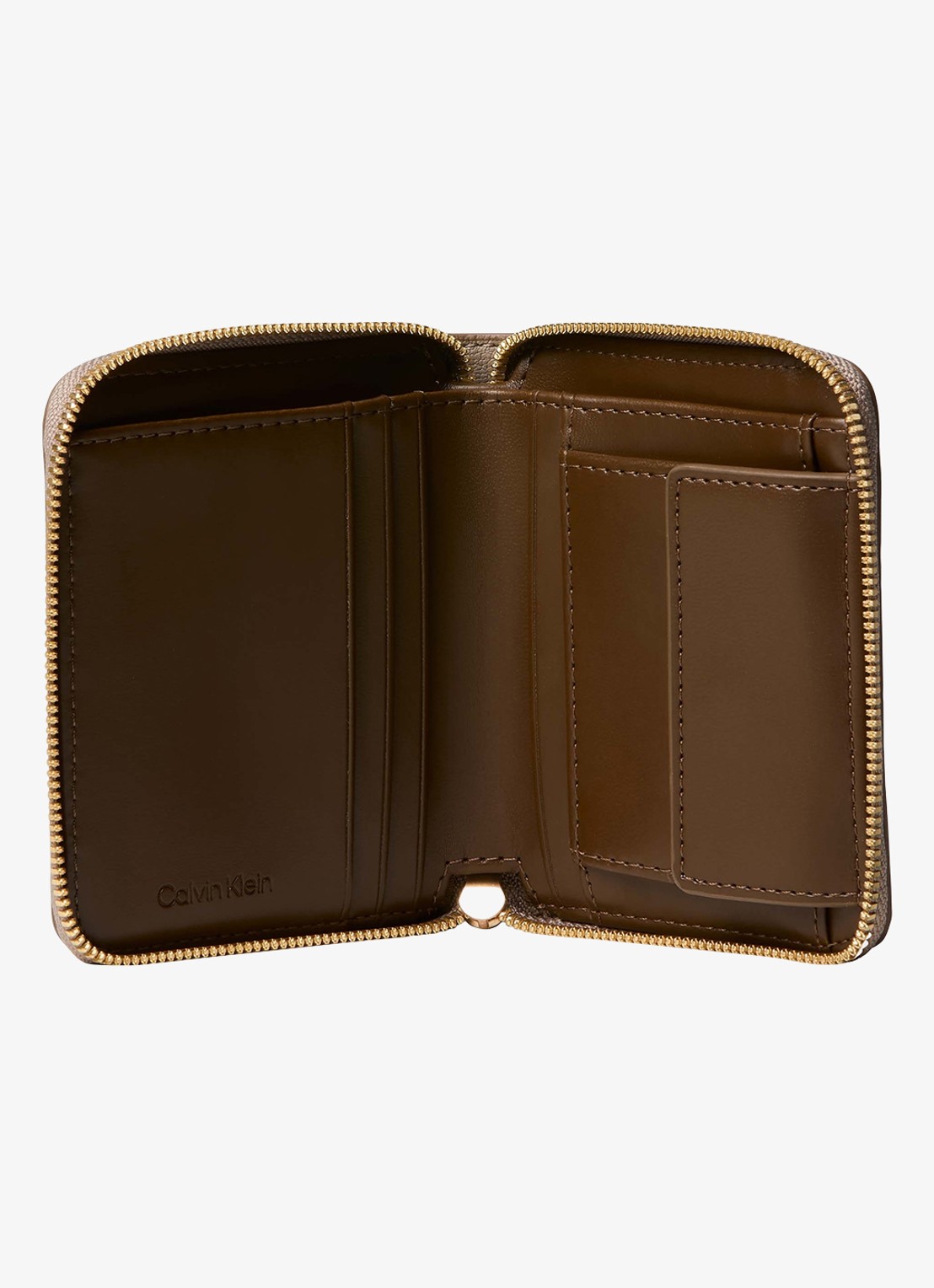 Calvin Klein Portemonnee met logo - detail 2 beige