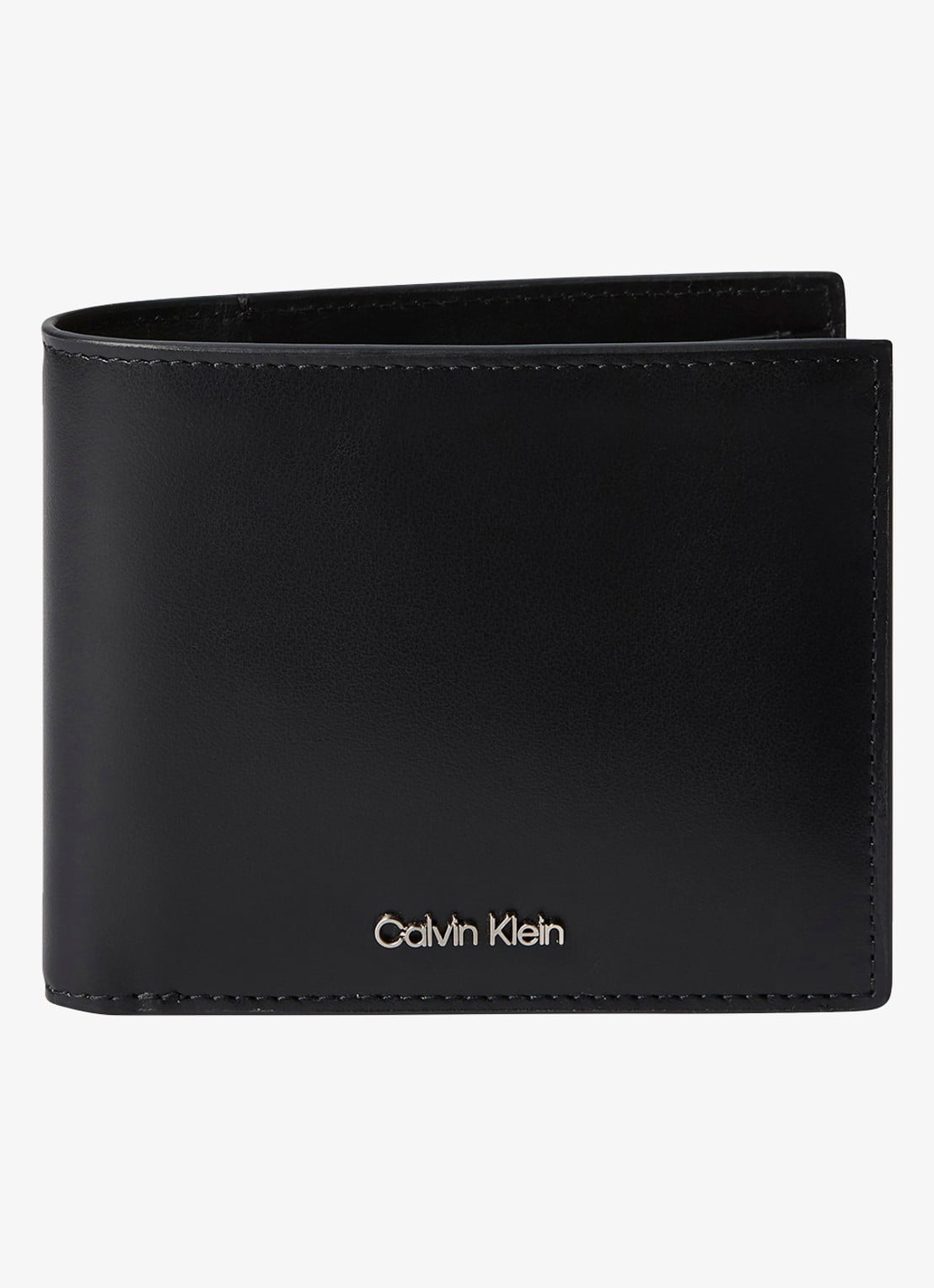 Calvin Klein Portemonnee met logo - voorkant 3 zwart