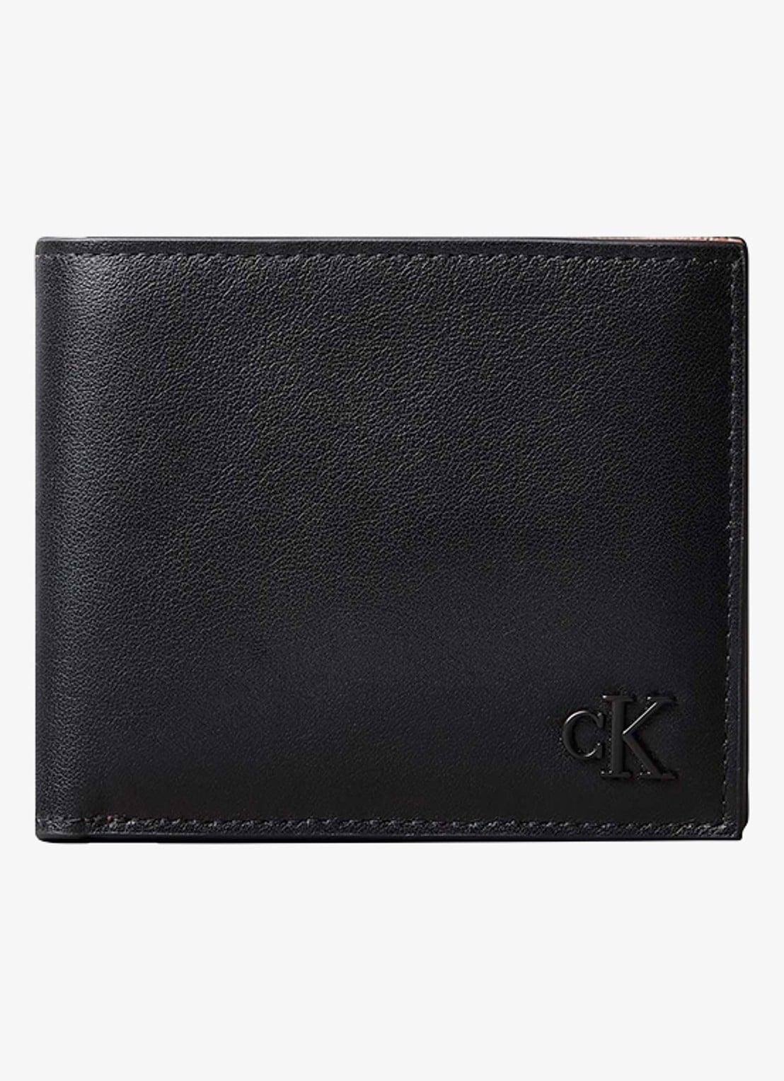 Calvin Klein Portemonnee met logo - voorkant zwart