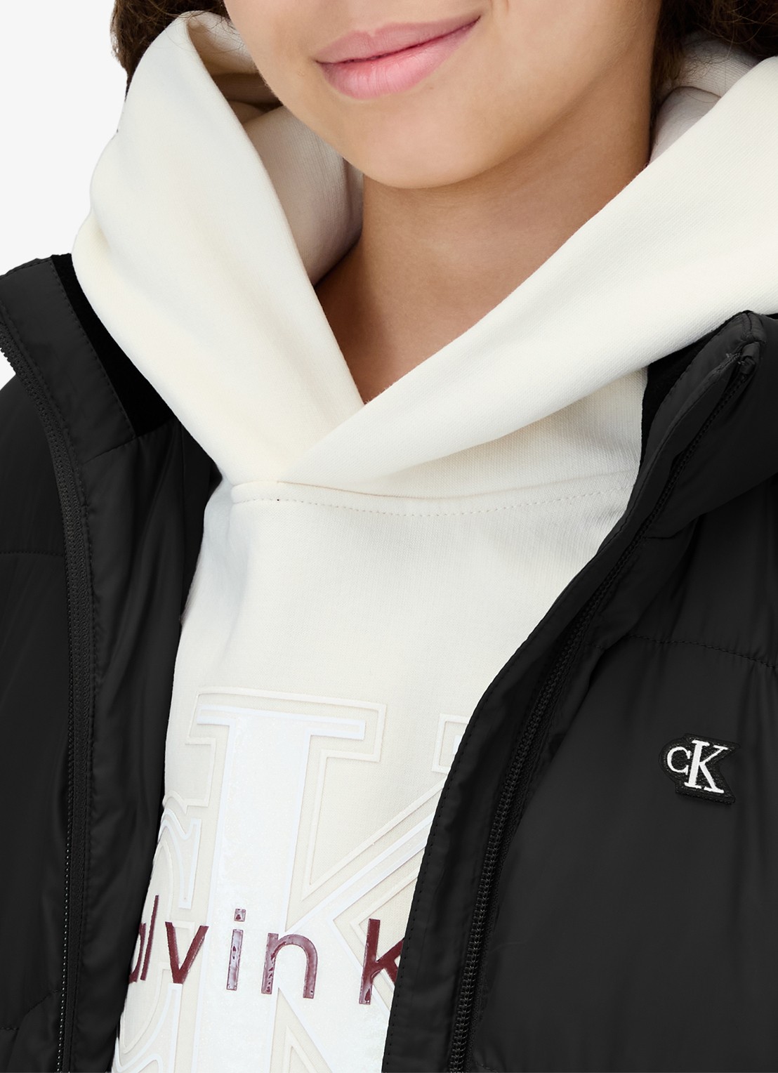 Calvin Klein Puffer jack met steekzakken - detail 5 zwart