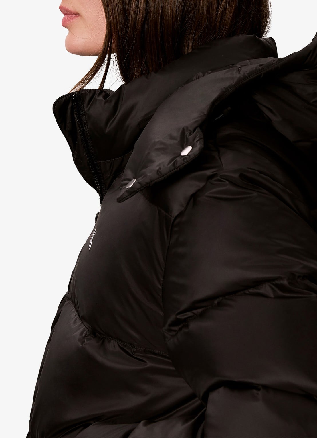 Calvin Klein Puffer jas met logo - detail 6 zwart