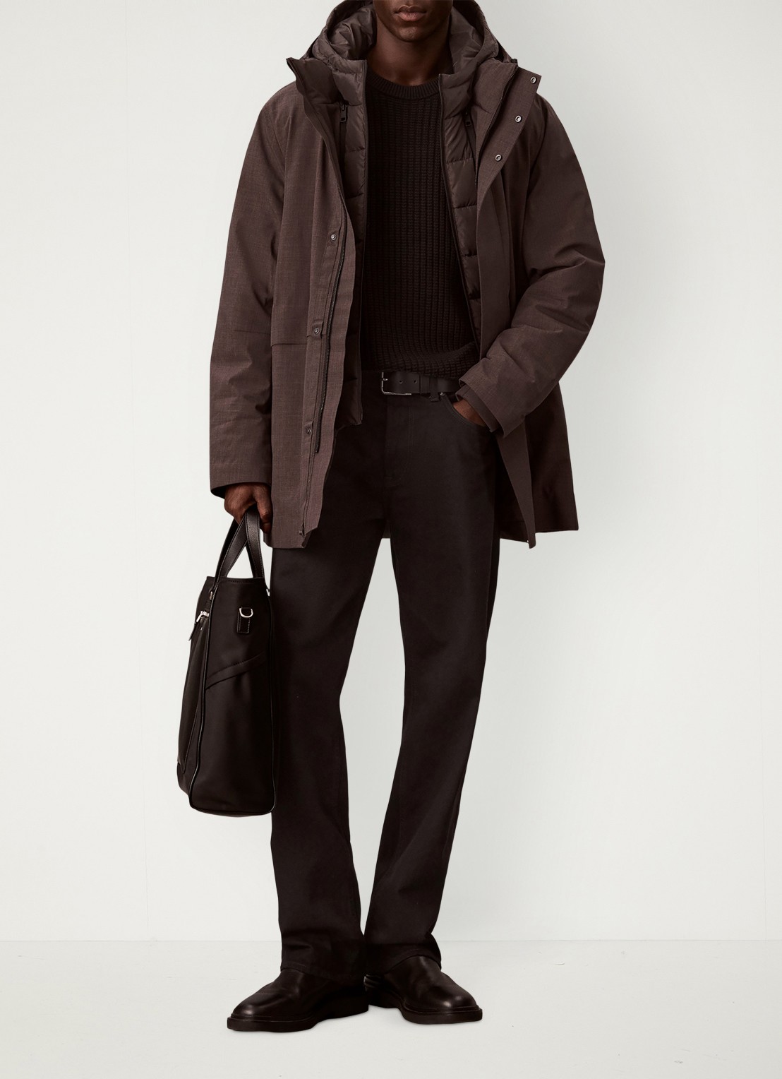 Calvin Klein Puffer jas met uitneembare voering - detail 5 bruin