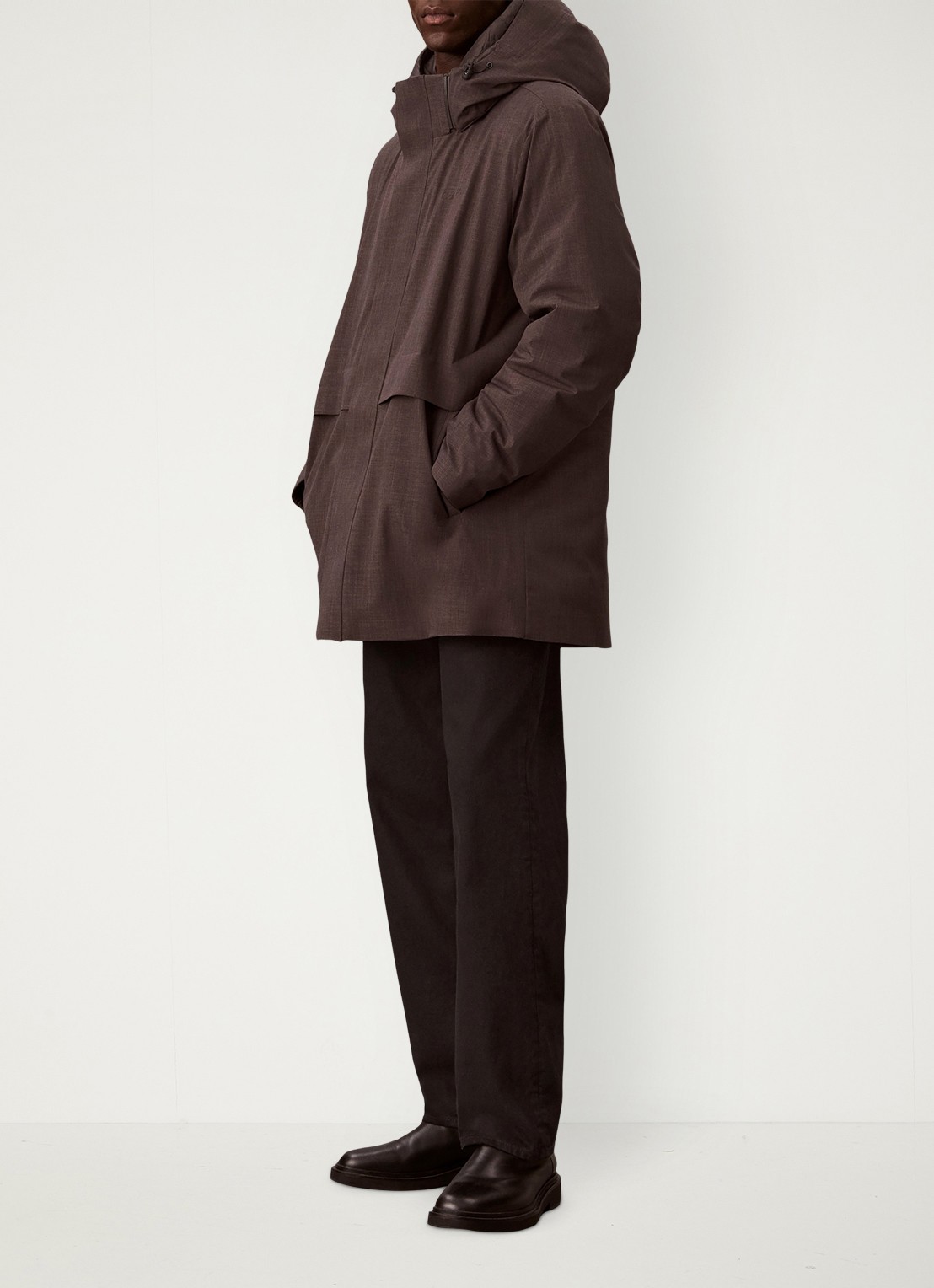 Calvin Klein Puffer jas met uitneembare voering - detail 6 bruin