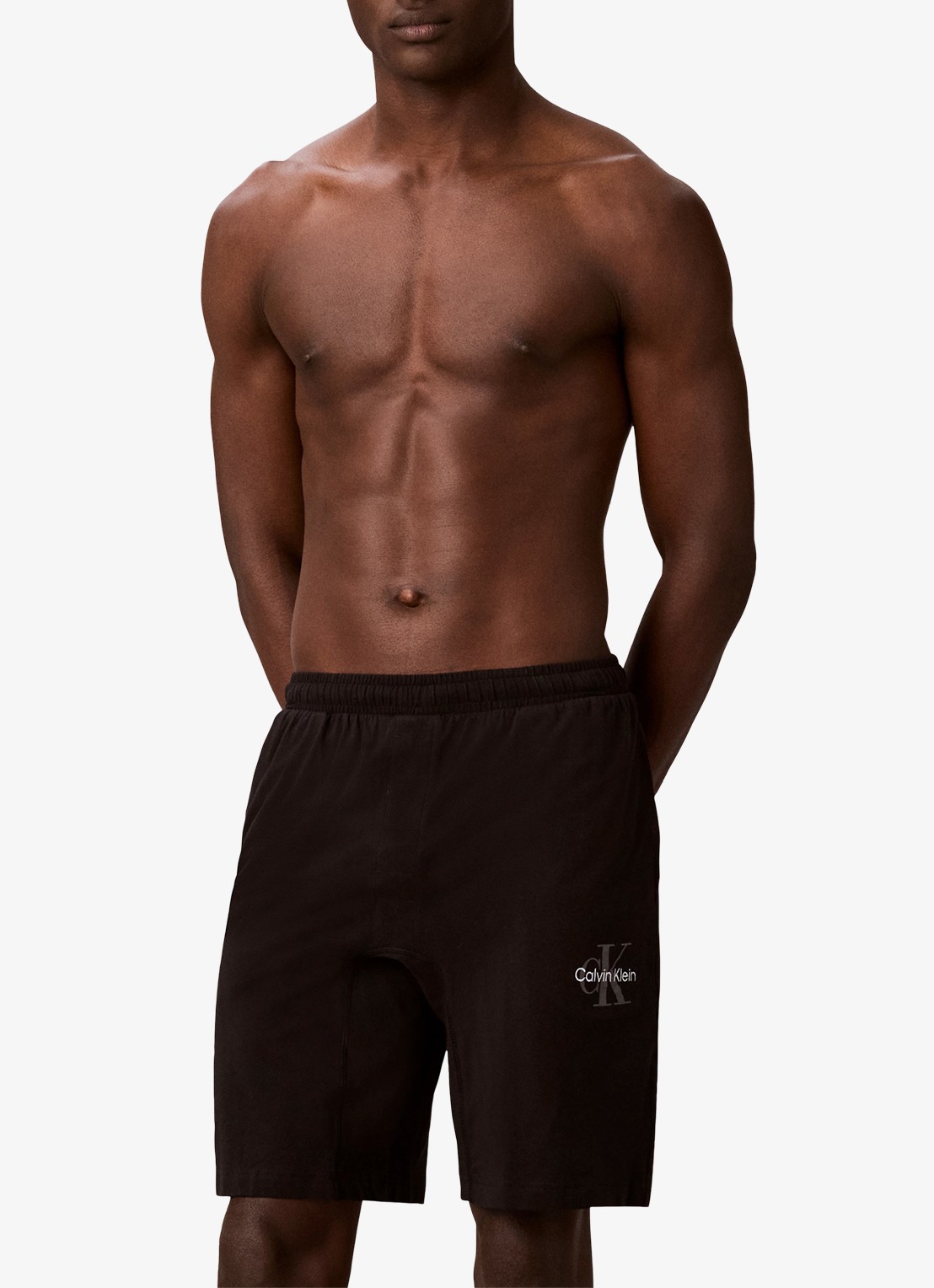 Calvin Klein Pyjamabroek met logo - detail 4 zwart