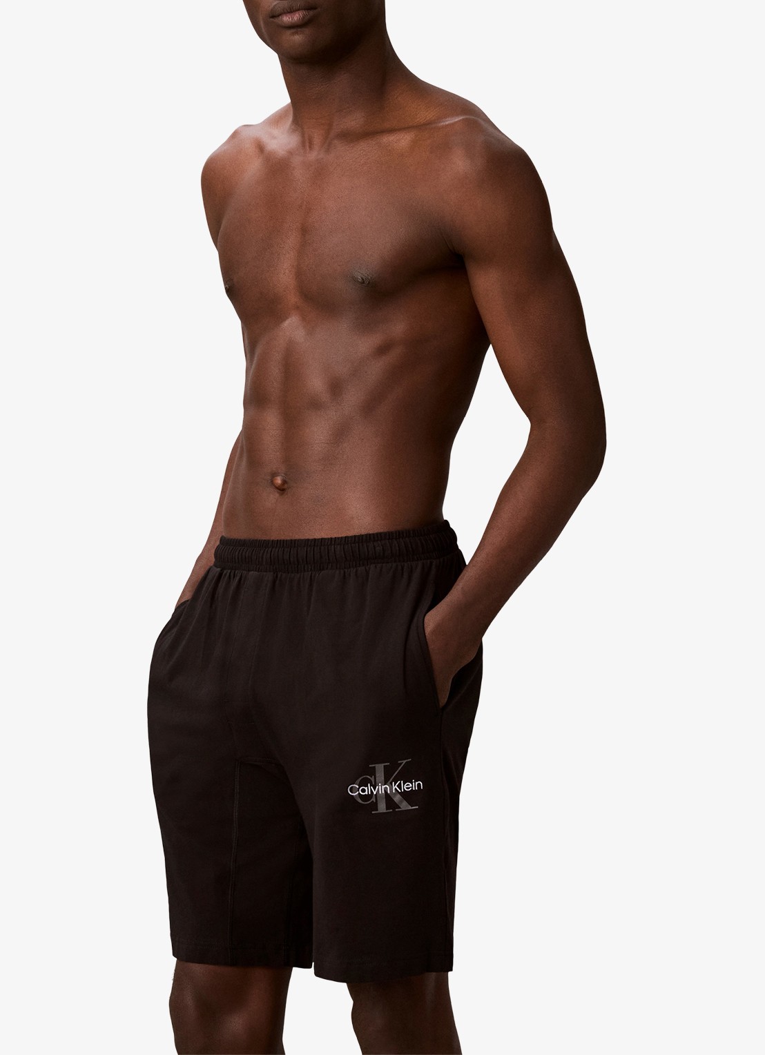 Calvin Klein Pyjamabroek met logo - detail 5 zwart