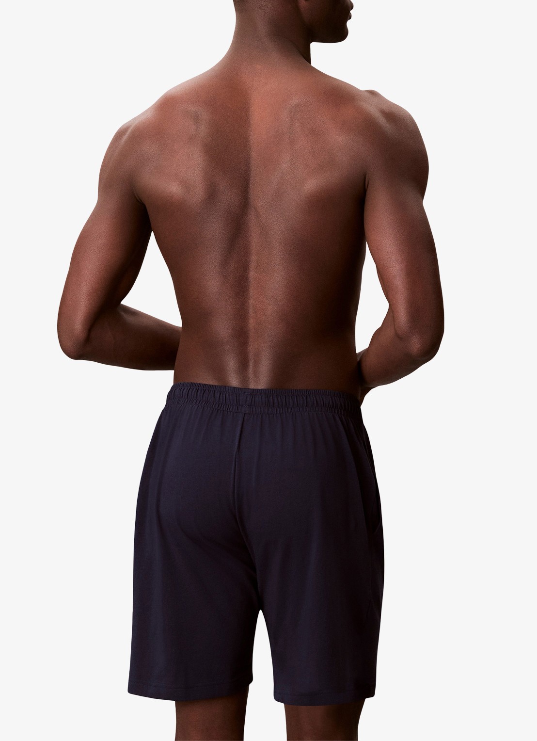 Calvin Klein Pyjamabroek met logo - achterkant 4 donkerblauw