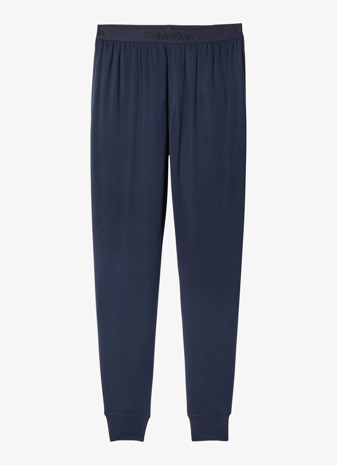 Calvin Klein Pyjamabroek met logoband - voorkant 5 petrol