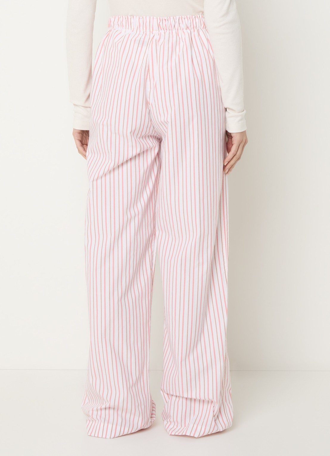Calvin Klein Pyjamabroek met logoband - achterkant 4 abrikoos