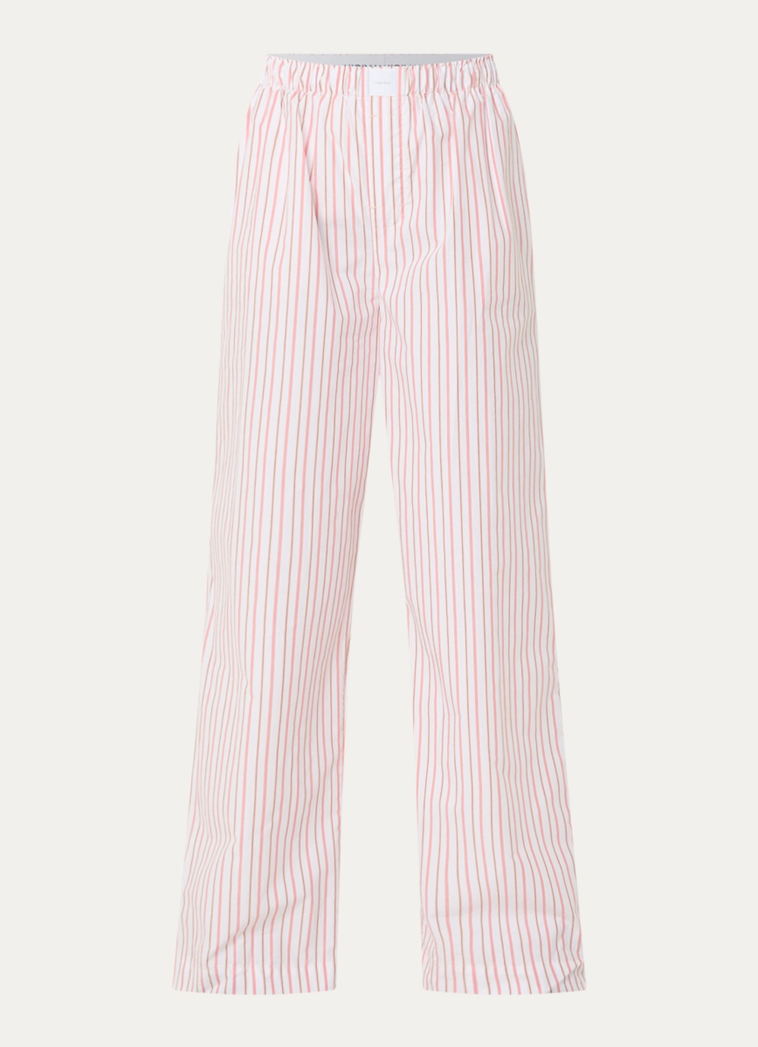 Calvin Klein Pyjamabroek met logoband - voorkant 2 abrikoos