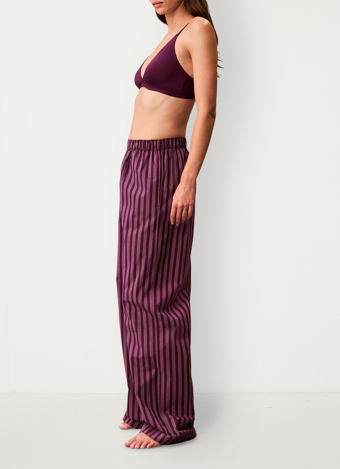 Calvin Klein Pyjamabroek met logoband - detail 4 bespoke stripe+dark purple-4i7