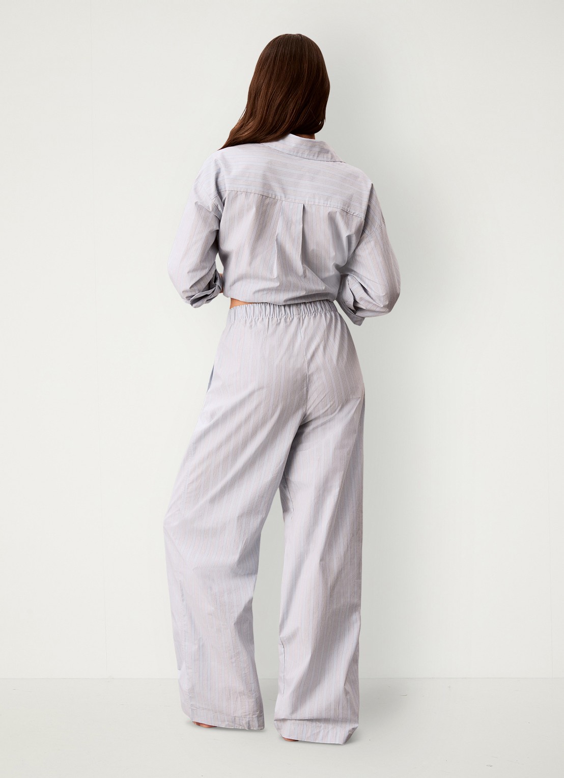 Calvin Klein Pyjamabroek met logoband - achterkant 4 bespoke stripe+plein air-4i8