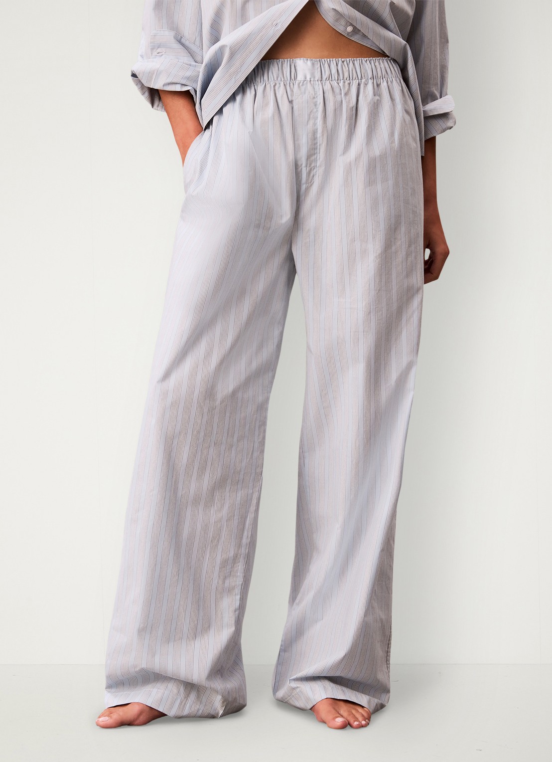 Calvin Klein Pyjamabroek met logoband - detail bespoke stripe+plein air-4i8