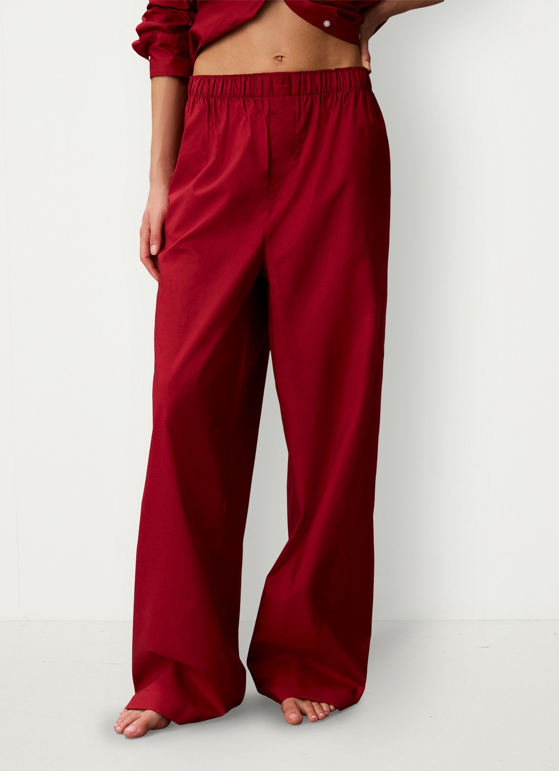 Calvin Klein Pyjamabroek met logoband - detail rio red-9hu
