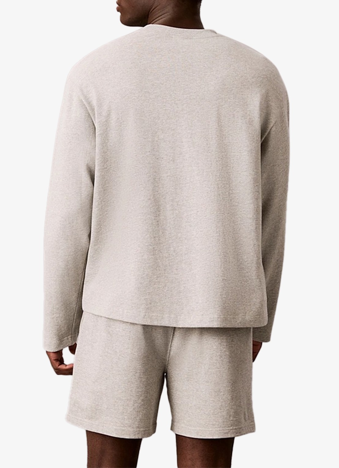 Calvin Klein Pyjamashirt met logo - achterkant 2 grijs