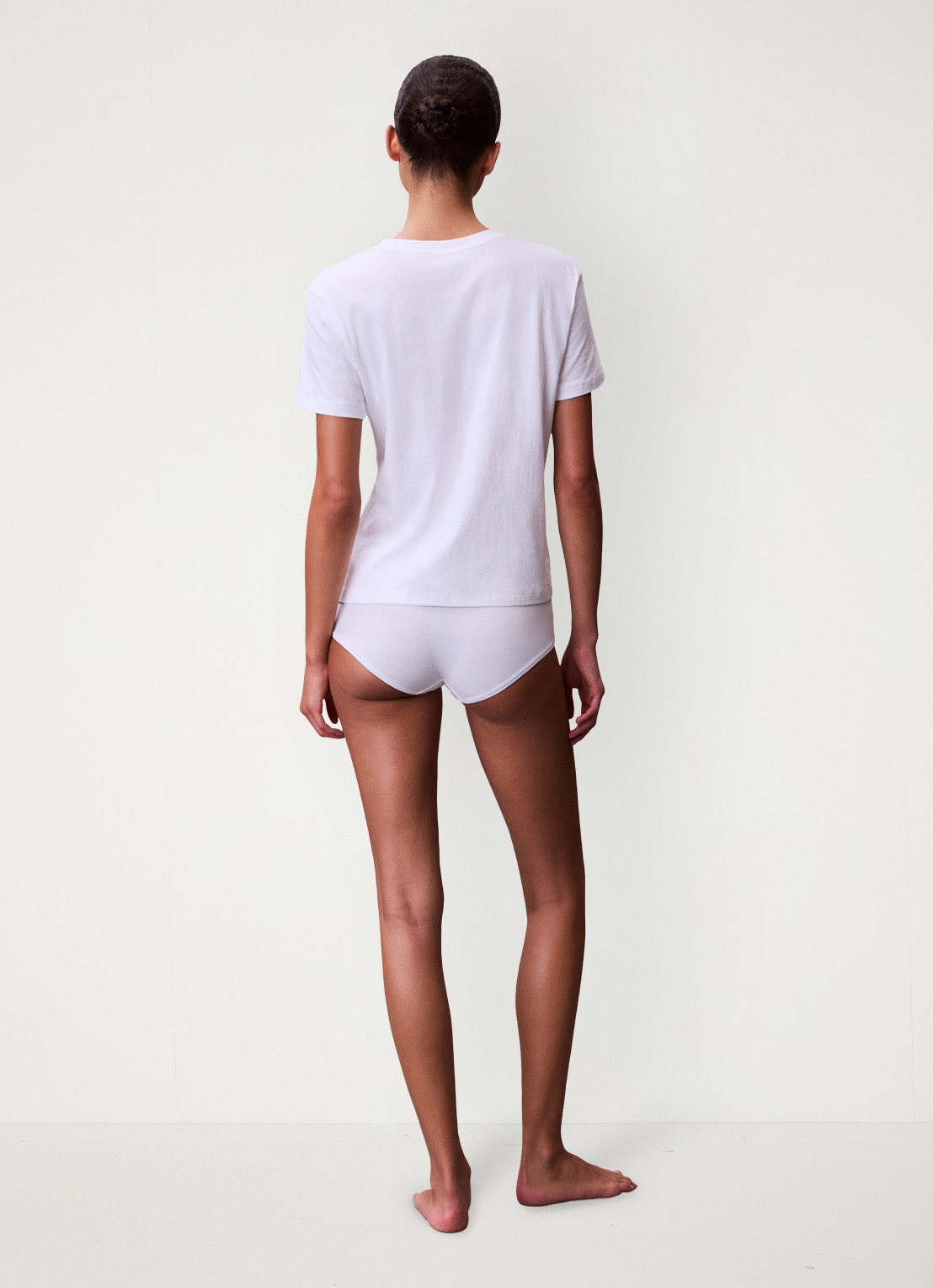 Calvin Klein Pyjamatop met logoborduring - achterkant 8 wit