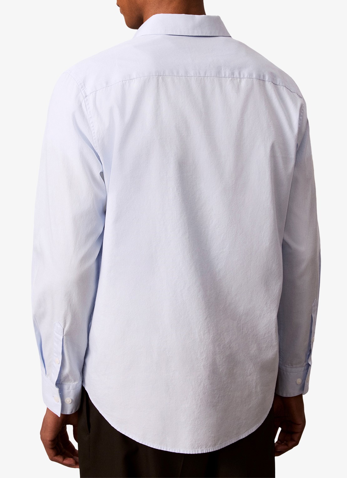 Calvin Klein Regular fit overhemd met borstzak - achterkant 7 lichtblauw