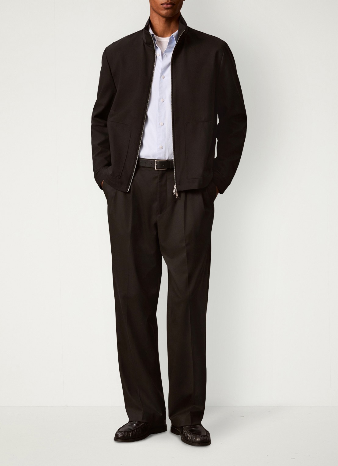 Calvin Klein Regular fit overhemd met borstzak - voorkant 6 lichtblauw