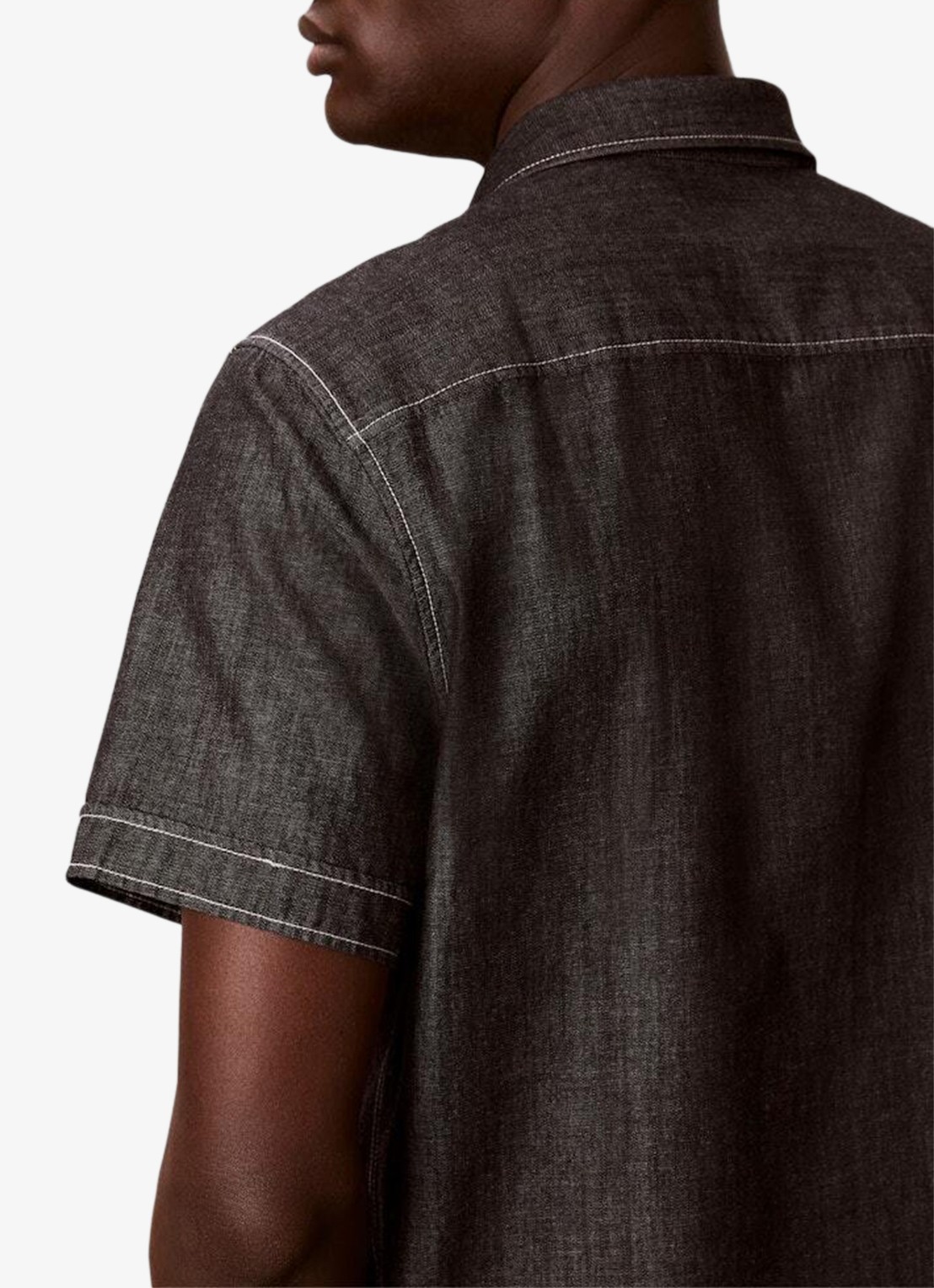 Calvin Klein Regular fit overhemd met borstzakken - detail 5 zwart