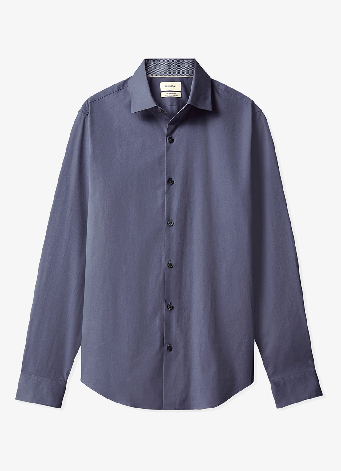 Calvin Klein Regular fit overhemd met stretch - voorkant 5 blauw