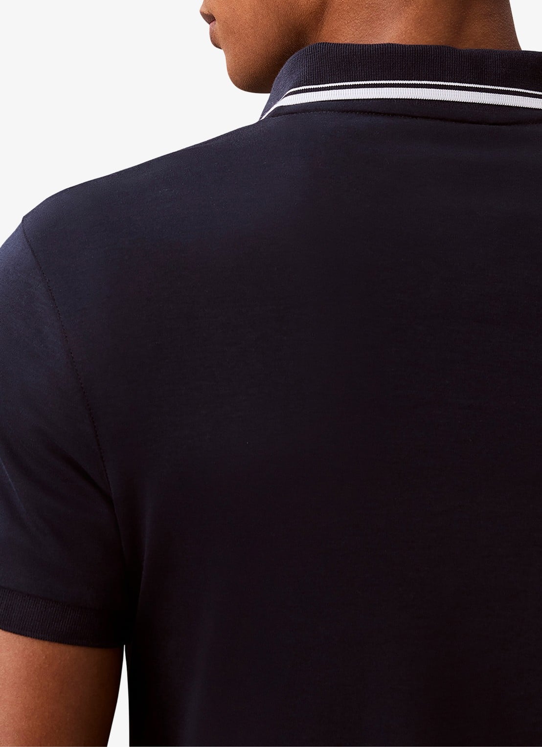 Calvin Klein Regular fit polo met halve rits - detail 2 dark sapphire-cef