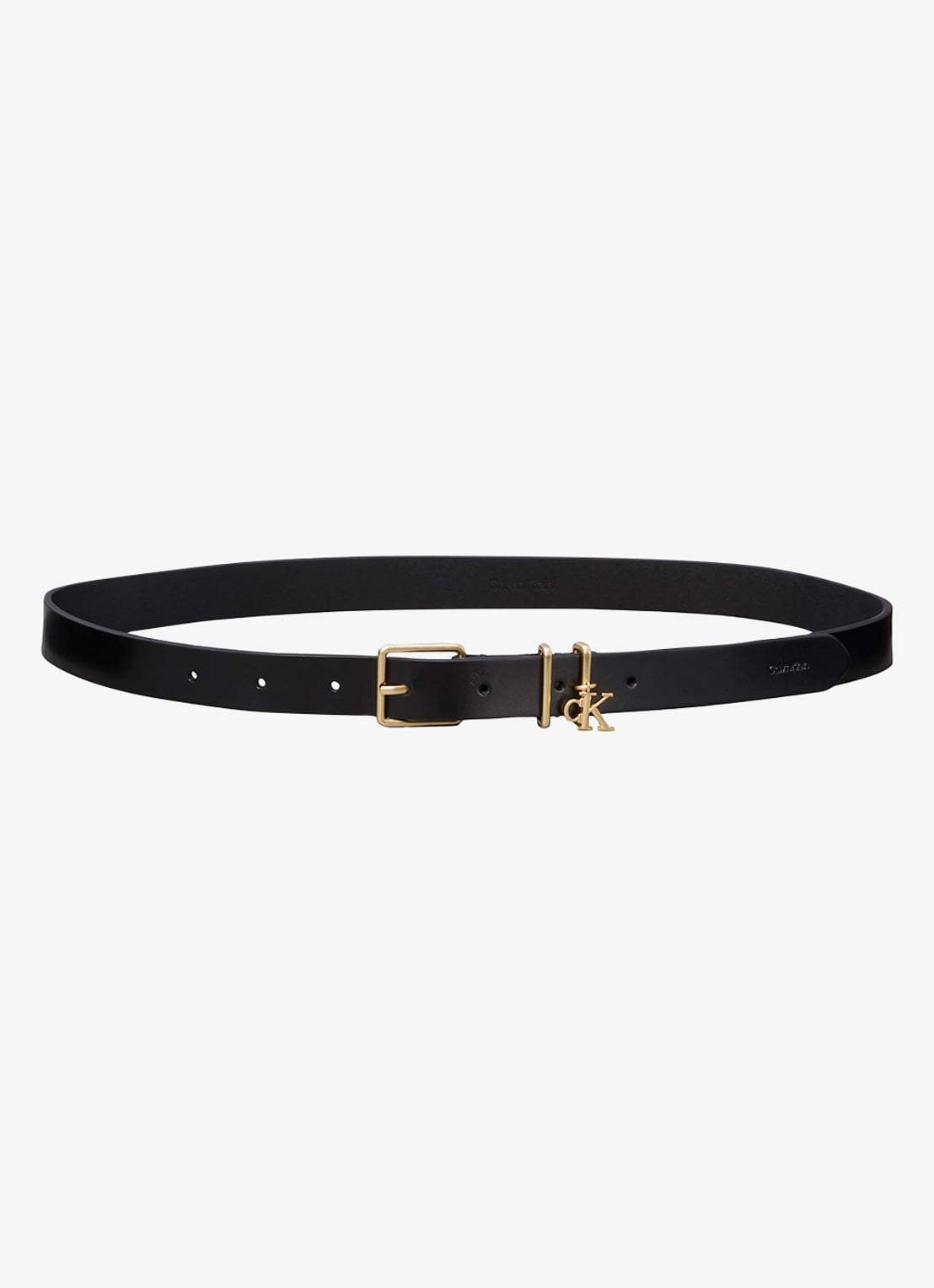 Calvin Klein Riem met hanger - voorkant zwart