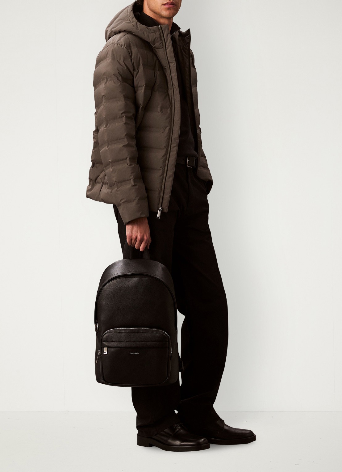 Calvin Klein Rugzak met laptopvak - voorkant 2 zwart