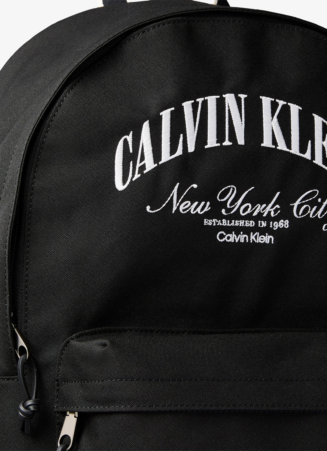 Calvin Klein Rugzak met logo - detail zwart