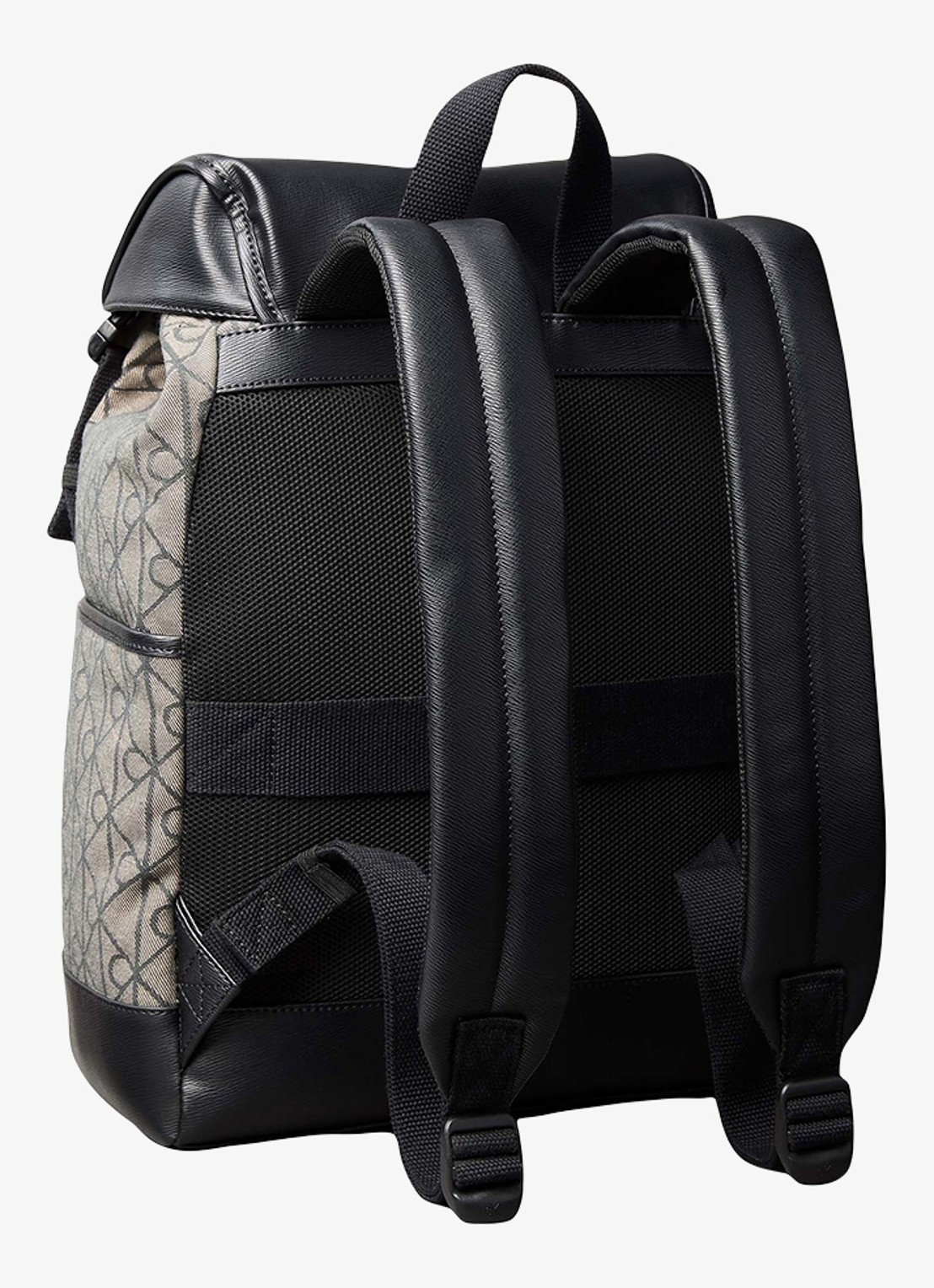 Calvin Klein Rugzak met logoprint - achterkant lotus beige / black aop-7ul /  zwart