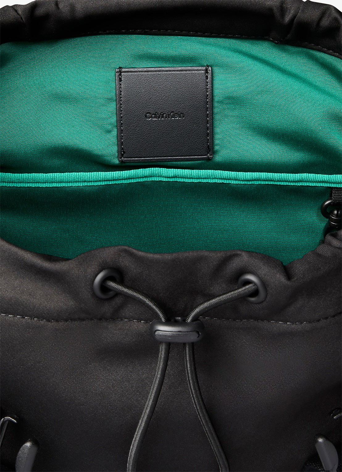Calvin Klein Rugzak van canvas met logo - detail 2 zwart