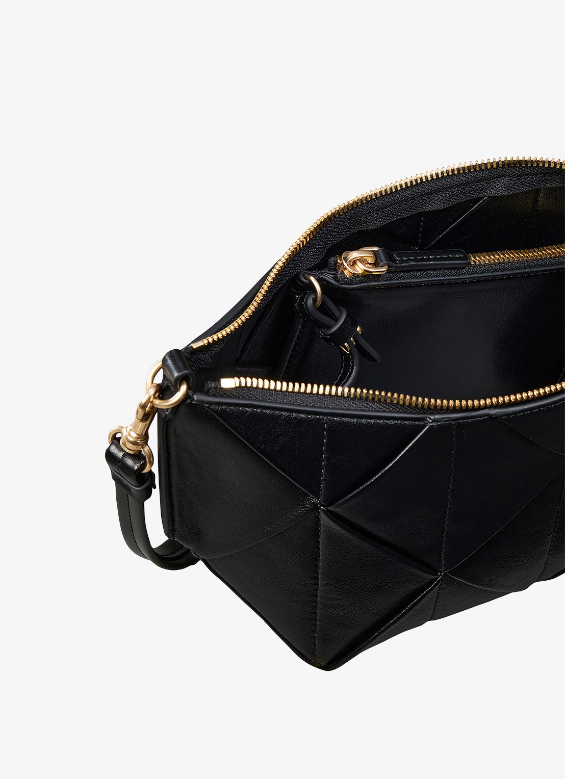 Calvin Klein Schoudertas met afneembare schouderriem - detail 4 black-ub1 /  zwart