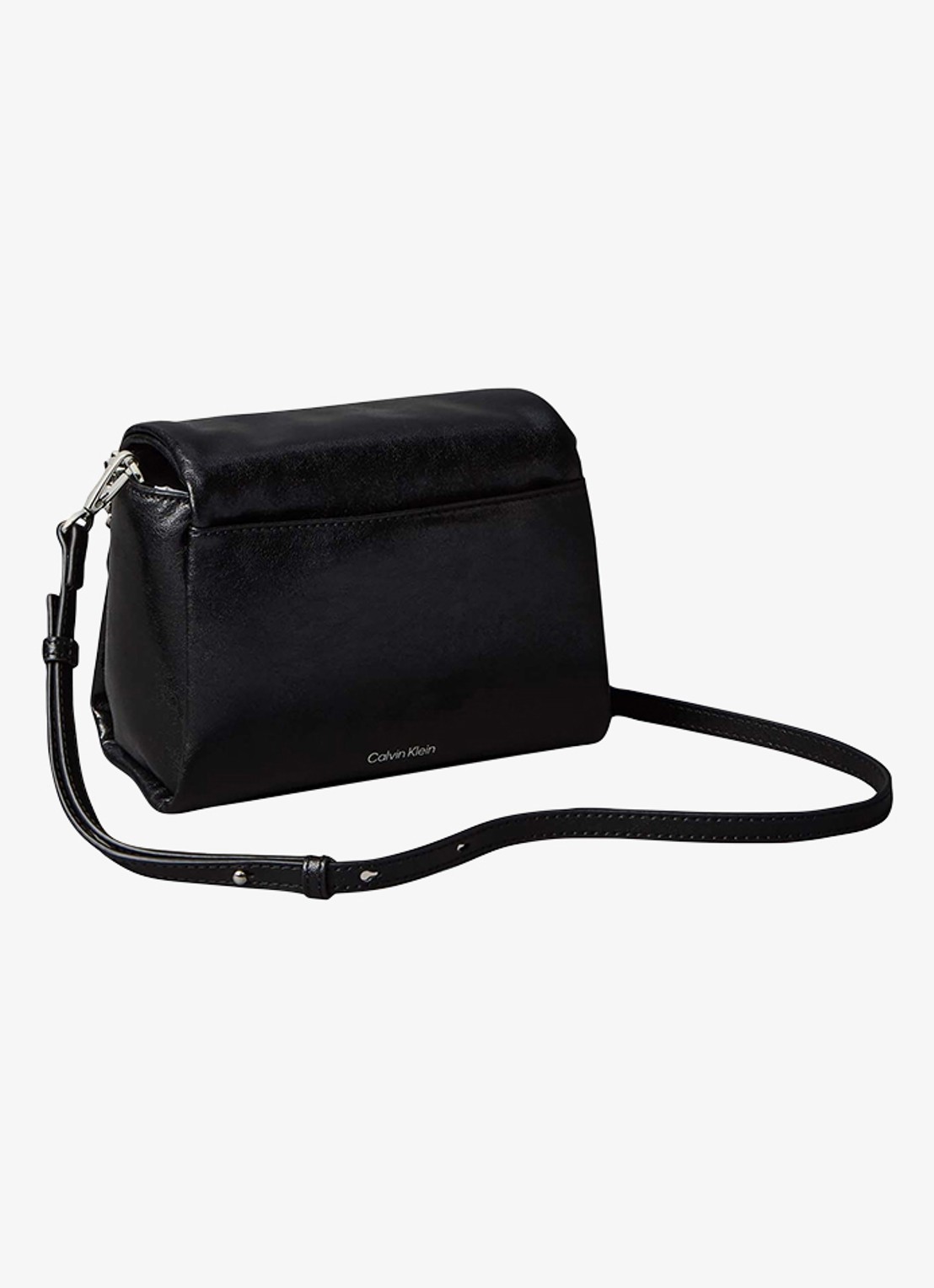 Calvin Klein Schoudertas met logo en afneembare schouderriem - achterkant 3 zwart
