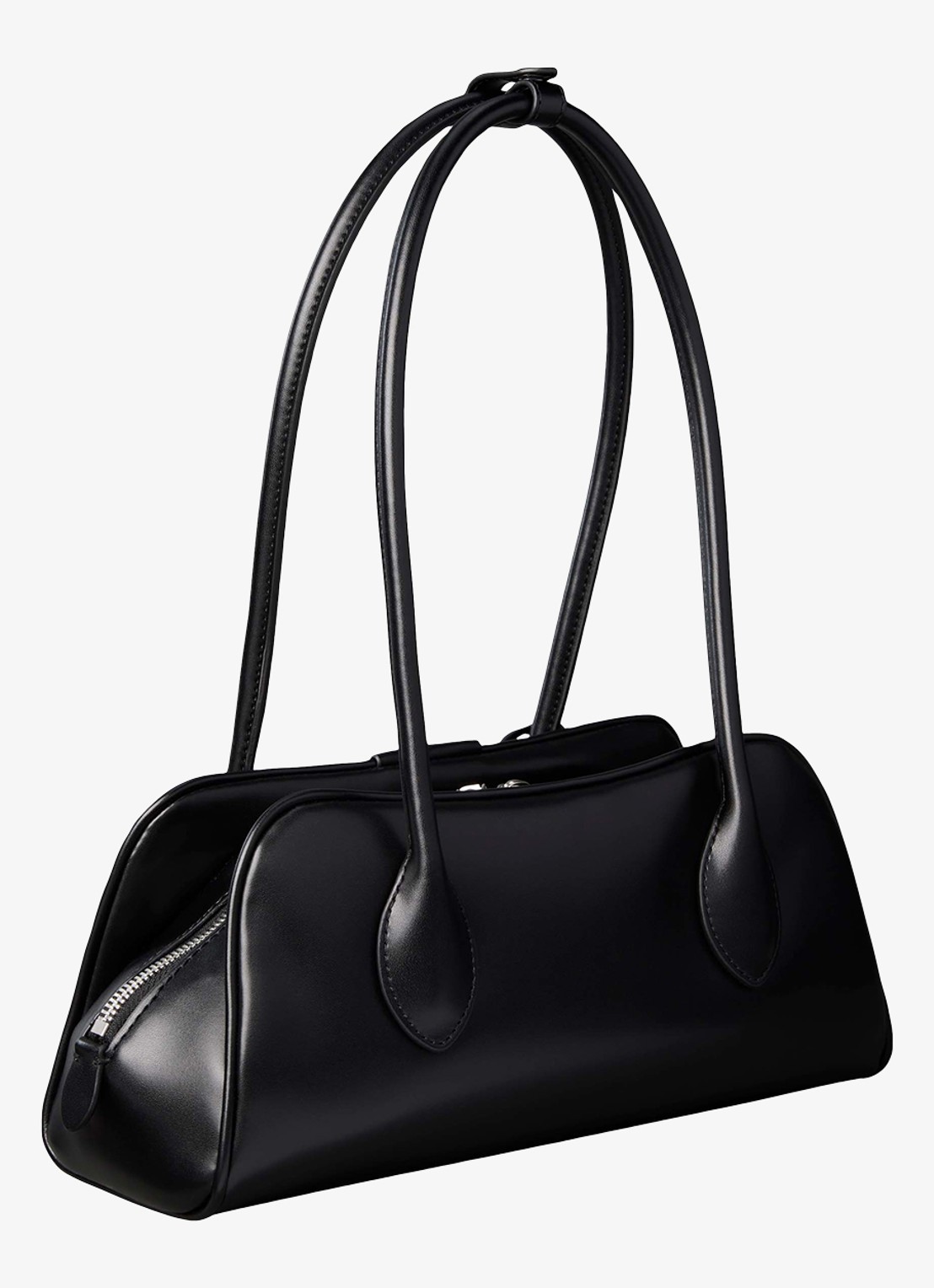 Calvin Klein Schoudertas met logo - achterkant black-ub1 /  zwart