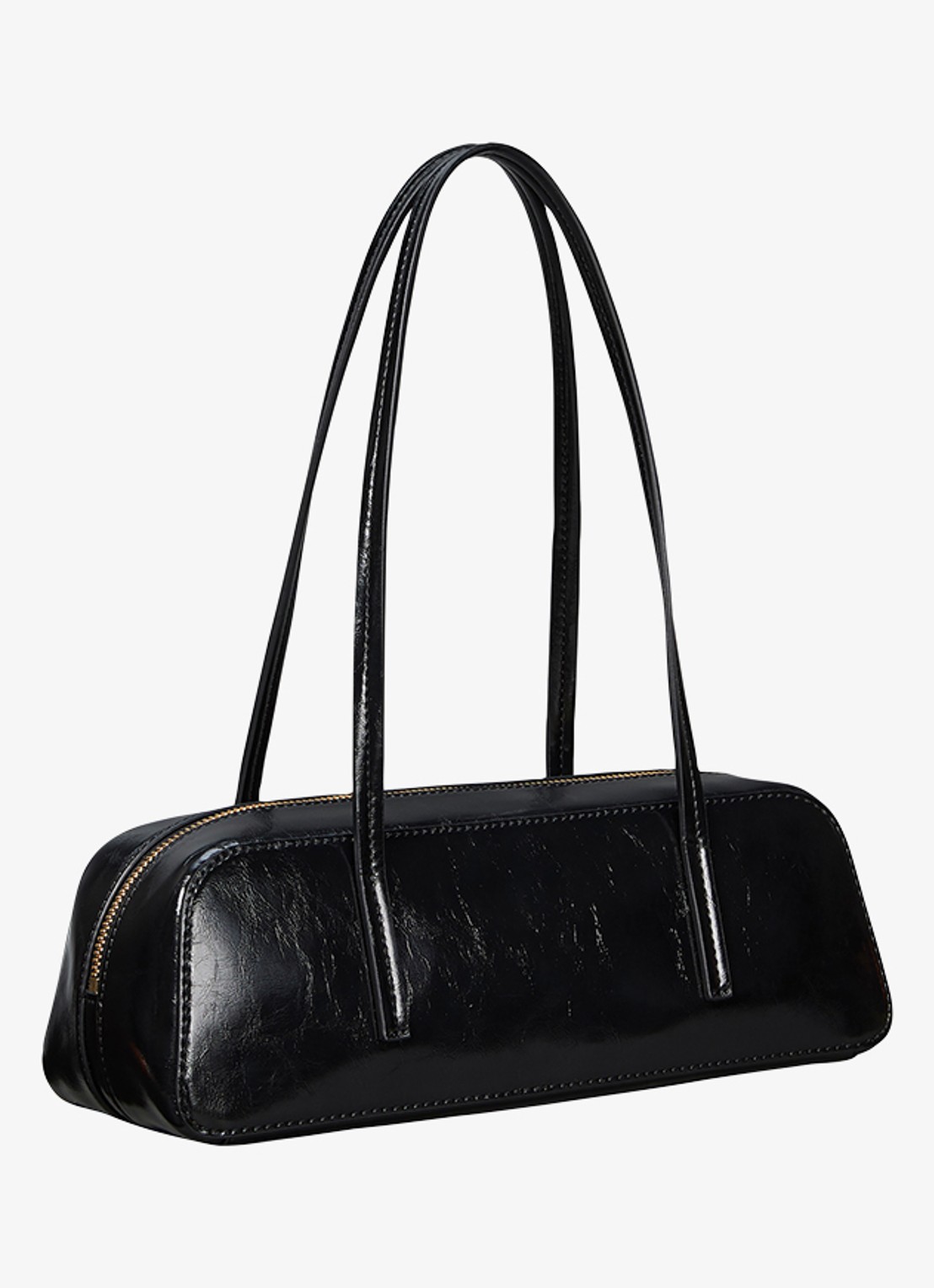 Calvin Klein Schoudertas met logo - voorkant black-ub1 /  zwart