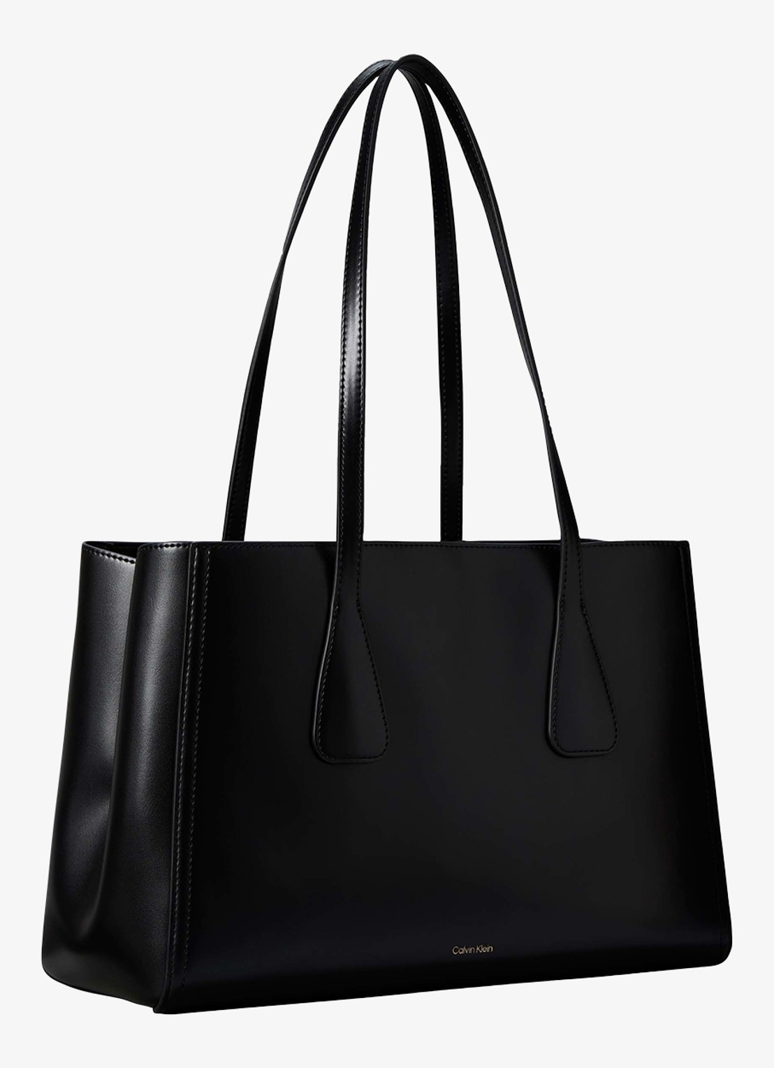 Calvin Klein Schoudertas met logo - achterkant 5 zwart