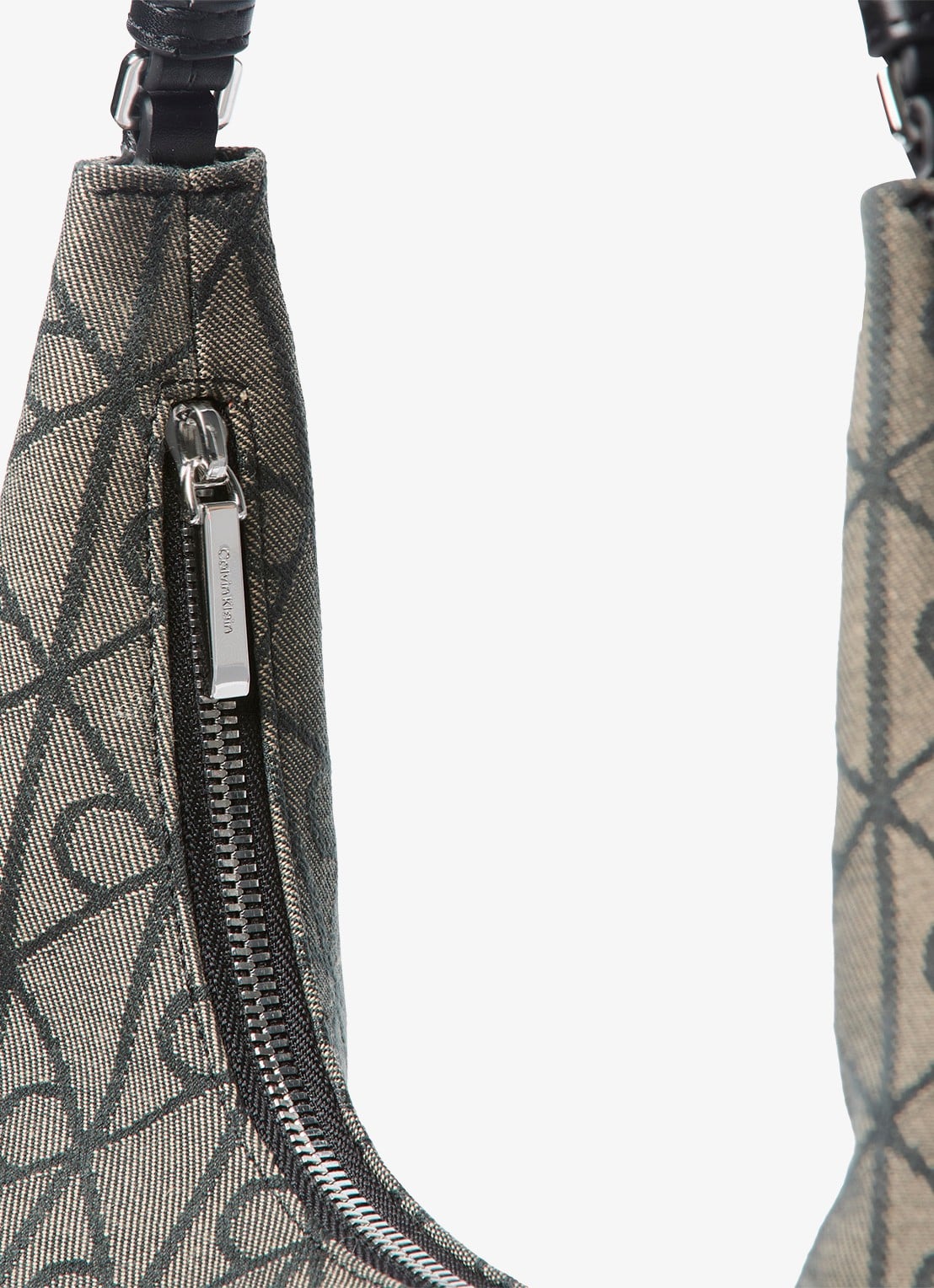 Calvin Klein Schoudertas met logoprint - detail 3 lotus beige/black aop jqd-8e3 /  zwart