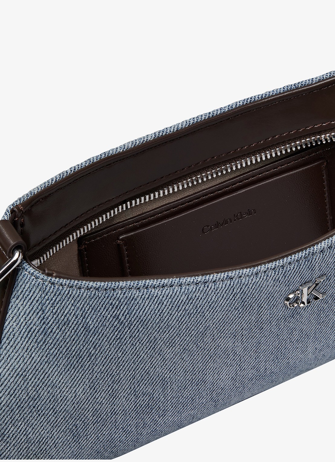 Calvin Klein Schoudertas van denim - detail 4 denim