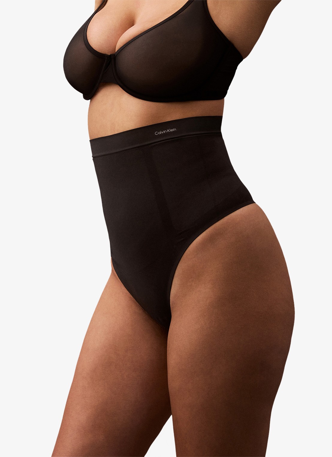Calvin Klein Secure Sculpt high waisted corrigerende slip - detail 7 zwart