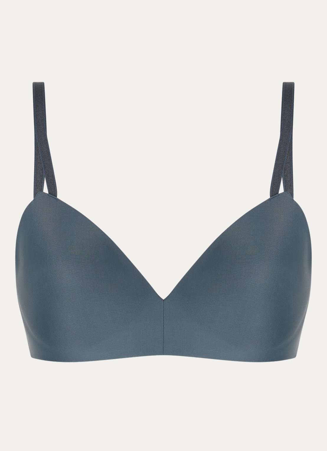 Calvin Klein Seductive Comfort beugelloze demi bh - voorkant 5 antraciet